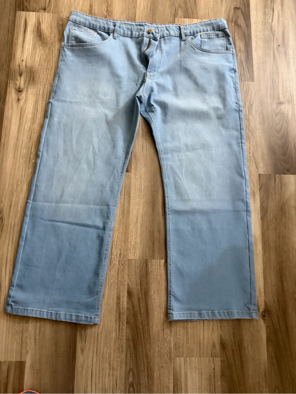 Women's Light Blue Custom Designed Stretch Jeans - Comfortable Everyday Fit.
